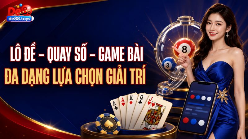 Sảnh lô đề và quay số DE88