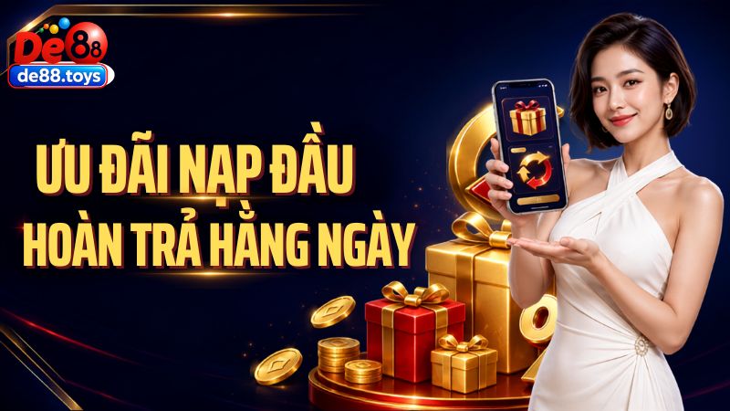 Ưu đãi nạp đầu dành cho thành viên DE88