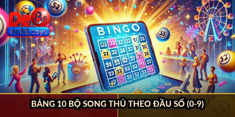 Bảng 10 bộ song thủ theo đầu số (0-9)