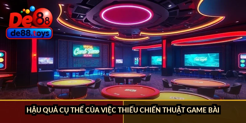 Hậu quả cụ thể của việc thiếu chiến thuật game bài