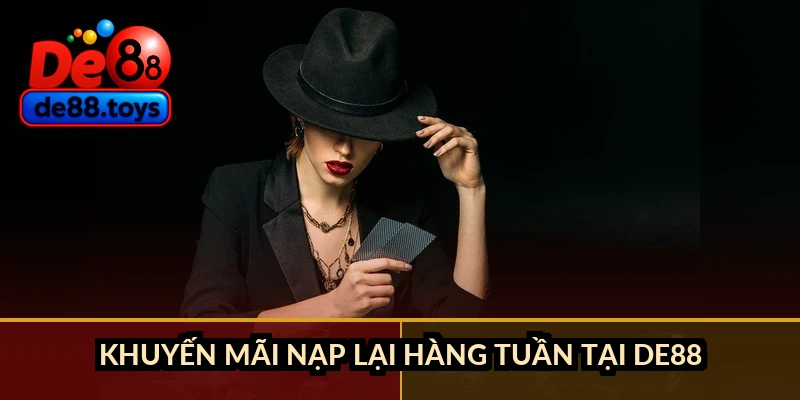 Khuyến mãi nạp lại hàng tuần tại DE88