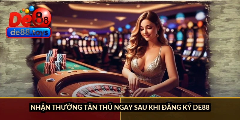 Nhận thưởng tân thủ ngay sau khi đăng ký DE88