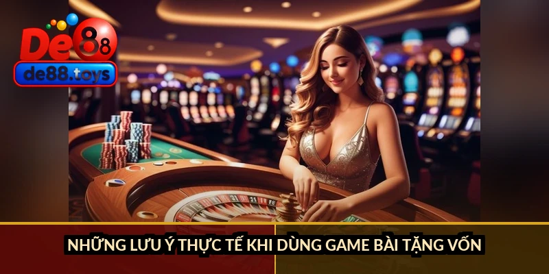 Những lưu ý thực tế khi dùng game bài tặng vốn